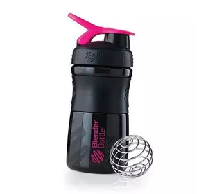 Шейкер SportMixer Blender Bottle  590мл Черно-розовый (09234003)