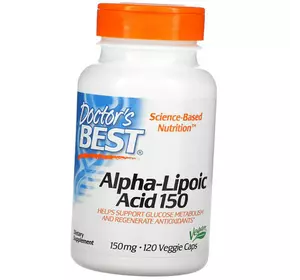 Альфа Липоевая кислота, Alpha-Lipoic Acid 150, Doctor's Best  120вегкапс (70327003)
