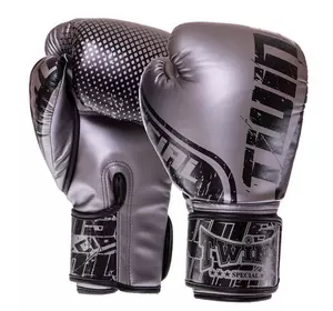 Перчатки боксерские FBGVS12-TW7 Twins  14oz Черно-серый (37426154)