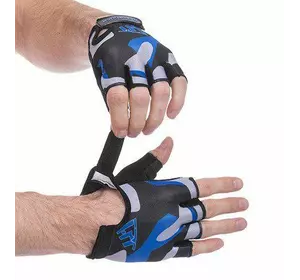 Перчатки для фитнеса FG-002 Hard Touch  L Черно-синий (07452001)