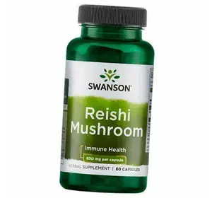 Гриб Рейши, Reishi Mushroom 600, Swanson  60капс (71280025)