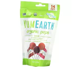 Органические леденцы, кислые, Organic Sour Pops, YumEarth  85г Ассорти (05608005)