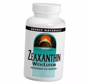 Лютеин и Зеаксантин, Zeaxanthin with Lutein, Source Naturals  60капс (72355008)