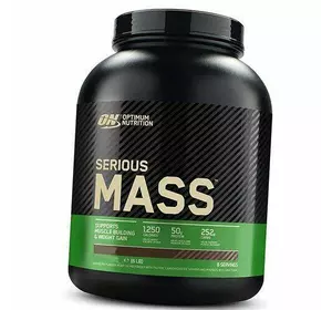 Гейнер для наращивания мышечной массы и набора веса, Serious Mass, Optimum nutrition  2700г Ваниль (30092002)