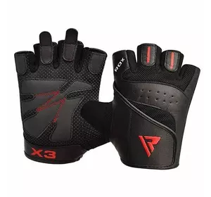 Перчатки для фитнеса RDX S2 Leather RDX Inc  S Черный (07260014)
