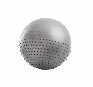 Мяч для фитнеса (фитбол) полумассажный Profi   75см Серый (56394022)