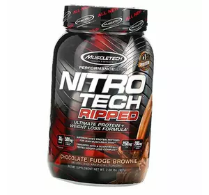 Протеин для похудения, Nitro Tech Ripped, Muscle Tech  907г Шоколадное пирожное (29098021)