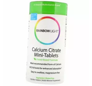 Витамины для костей, Calcium Citrate Mini-Tabs, Rainbow Light  120таб (36316039)