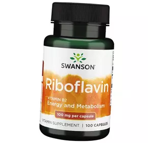 Рибофлавин, Riboflavin Vitamin B2 100, Swanson  100капс (36280093)