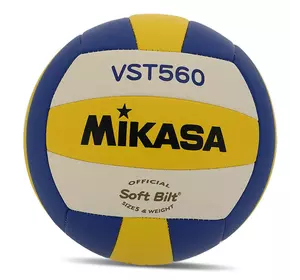 Мяч волейбольный VST560 Mikasa  №5 Сине-бело-белый (57522004)