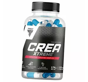 Комплекс Креатина для силы и мышечной массы, Crea Xtreme, Trec Nutrition  120капс (31101017)