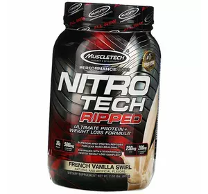 Протеин для похудения, Nitro Tech Ripped, Muscle Tech  907г Французская ваниль (29098021)