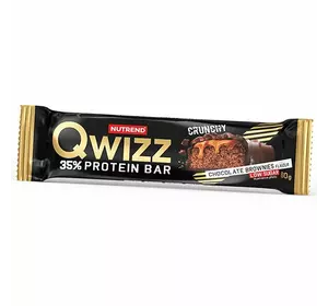 Белковый Батончик, Qwizz Protein Bar, Nutrend  60г Шоколадный брауни (14119021)