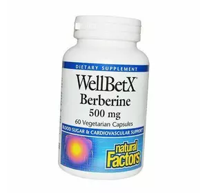 Берберин, Berberine 500, Natural Factors  60вегкапс (72406003)
