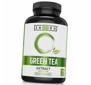Экстракт зеленого чая, Green Tea Extract, Zhou Nutrition  120вегкапс (71501004)