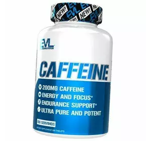 Кофеин безводный, Caffeine, Evlution Nutrition  100таб (11385005)