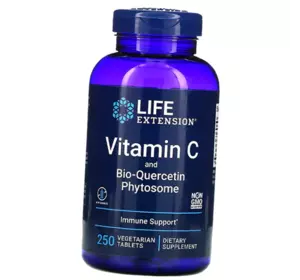 Витамин С и Биокверцетин, Vitamin C and Bio-Quercetin Phytosome, Life Extension  250вегтаб (36346069)