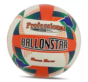 Мяч волейбольный VB-8857 Ballonstar  №5 Бело-красный (57566161)