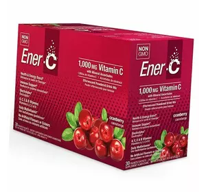 Витаминный напиток для повышения иммунитета, Ener-C, Ener-C  30пакетов Клюква (36389001)