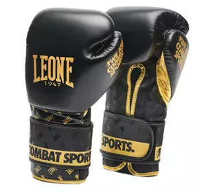 Боксерские перчатки Leone DNA Leone 1947  12oz Черно-золотой (37333055)