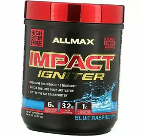 Предтренировочный комплекс, Impact Igniter, Allmax Nutrition  328г Голубая малина (11134004)