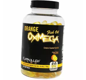 Апельсиновый Рыбий Жир, Orange OxiMega Fish Oil, Controlled Labs  120гелкапс Цитрус (67183001)
