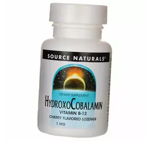 Витамин В12, Гидроксокобаламин, HydroxoCobalamin, Source Naturals  60таб Вишня (36355126)