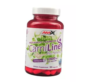 Карнитин тартрат с биоперином, CarniLine, Amix Nutrition  90капс (02135011)
