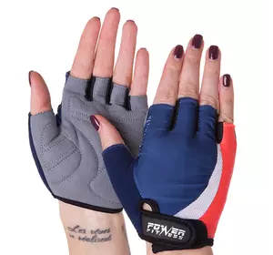 Перчатки для фитнеca A1-07-1444 Power Fitness  M/L Темно-синий (07561003)
