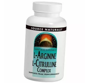 Комплекс Аргинина и Цитруллина, L-Arginine L-Citrulline Complex, Source Naturals  120таб (27355014)