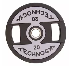 Блины (диски) с хватом TG-1837 Technogym  20кг  Черный (56542003)
