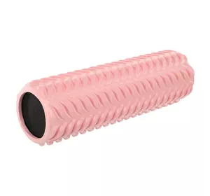 Роллер для йоги и пилатеса (мфр ролл) Grid Roller FI-9392 FDSO   45см Светло-розовый (33508403)