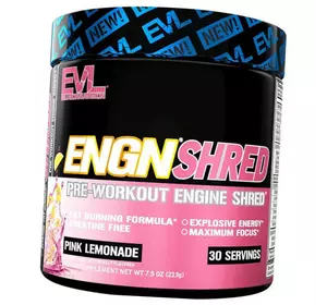 Предтрен для энергии и похудения, ENGN Shred, Evlution Nutrition  213г Розовый лимонад (11385001)