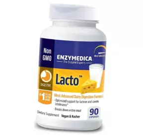 Формула для переваривания молочных продуктов, Lacto, Enzymedica  90капс (69466014)
