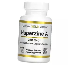 Гуперзин А, Huperzine A 250, California Gold Nutrition  90вегкапс (72427015)