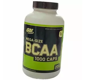 Аминокислоты BCAA, BCAA 1000, Optimum nutrition  200капс (28092001)