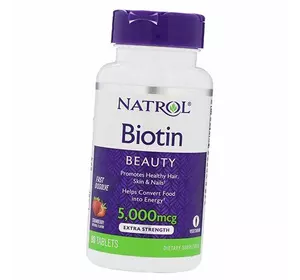 Биотин, Biotin 5000, Natrol  90таб Клубника (36358041)