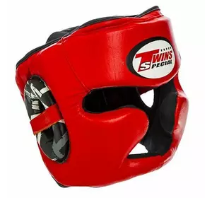 Шлем боксерский с полной защитой TW-015 Twins  XL Красный (37426109)
