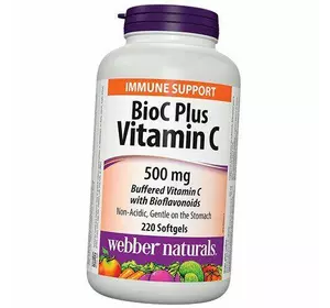 Витамин С с Биофлавоноидами, Bio C Plus Vitamin C 500, Webber Naturals  220гелкапс (36485024)