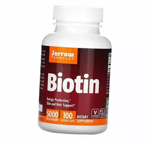 Биотин, Biotin 5000, Jarrow Formulas  100вегкапс (36345064)