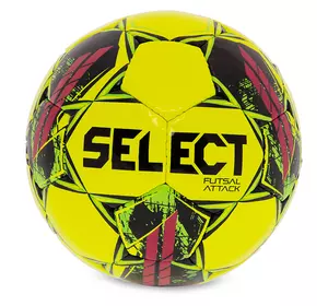 Мяч футзальный Futsal Attack V22 Z-ATTACK-YP Select  №4 Желто-розовый (57609001)