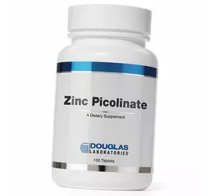 Цинк Пиколинат, Zinc Picolinate 20, Douglas Laboratories  100таб (36414042)