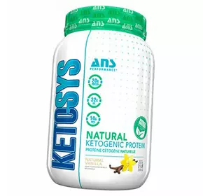 Кето-коктейль, Ketosys Natural Ketogenic Protein, ANS Performance  907г Натуральная ваниль (74382001)
