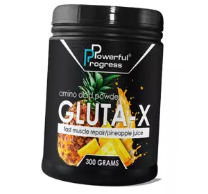 Аминокислота Глютамин, Gluta-X, Powerful Progress  300г Ананас (32401001)