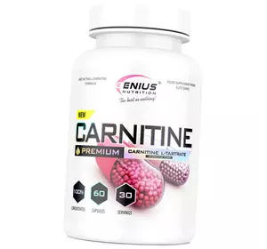 Л Карнитин Тартрат в капсулах, Carnitine L-Tartrate, Genius Nutrition  60капс (02562003)