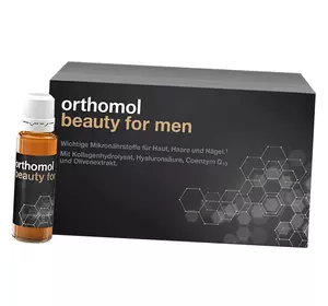 Коллаген и Гиалуроновая кислота для мужчин, Beauty for Men, Orthomol  30пакетов (68605002)