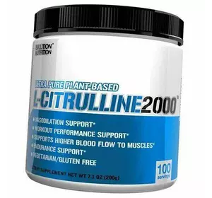 Цитруллин в порошке, L-Citrulline 2000, Evlution Nutrition  200г Без вкуса (27385007)
