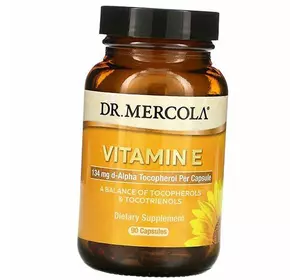 Витамин Е, Смесь токоферолов, Vitamin E, Dr. Mercola  30капс (36387027)