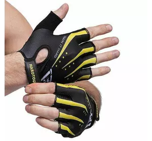 Перчатки для фитнеса FG-006 Hard Touch  S Черно-желтый (07452005)