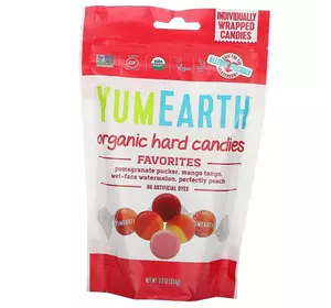 Органические Леденцы, Organic Hard Candies, YumEarth  93г Фруктовый (05608003)